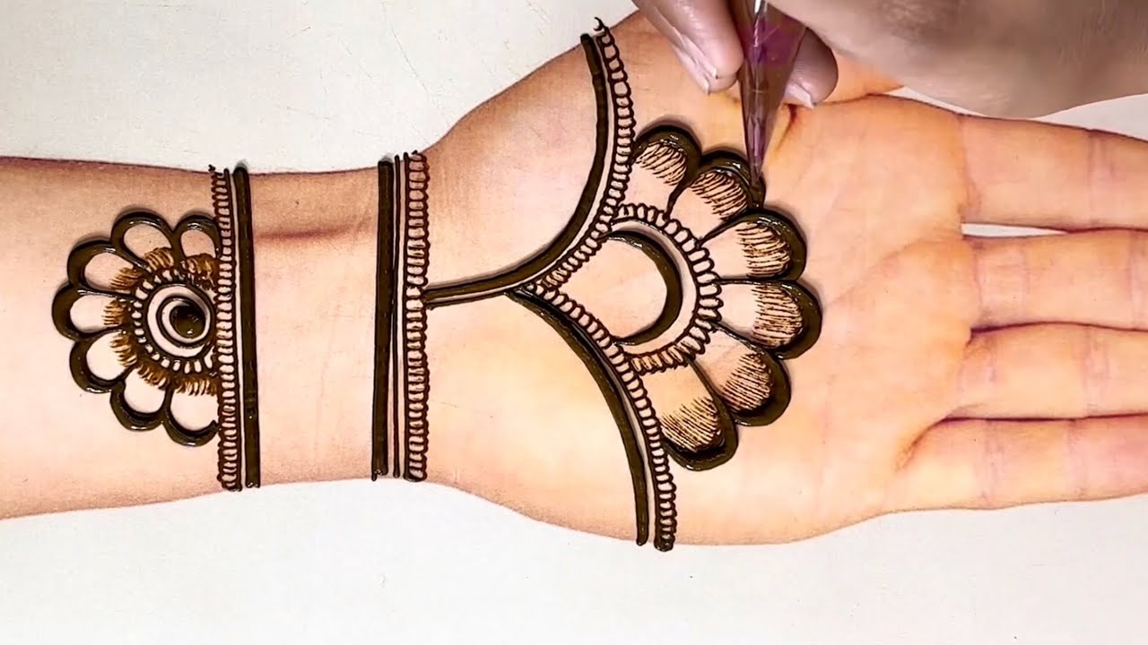 Easy &simple mehndi design for front hand | new stylish mehndi design | eid mehndi design 2025