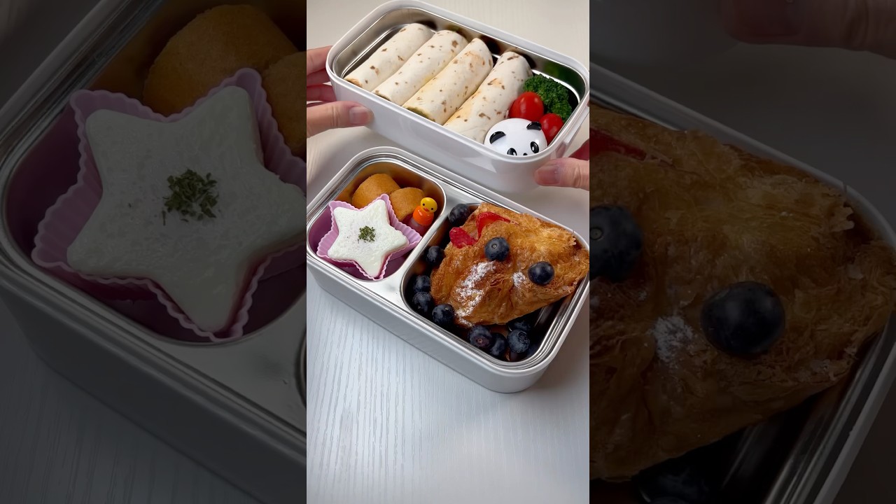 ASMR🎧Let's Make an Arranged Pizza Bento!🍕🌯#asmr #lunchbox