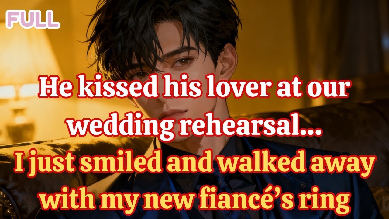 He kissed his lover at our wedding rehearsal…I said nothing—until my new fiancé’s ring stilled him
