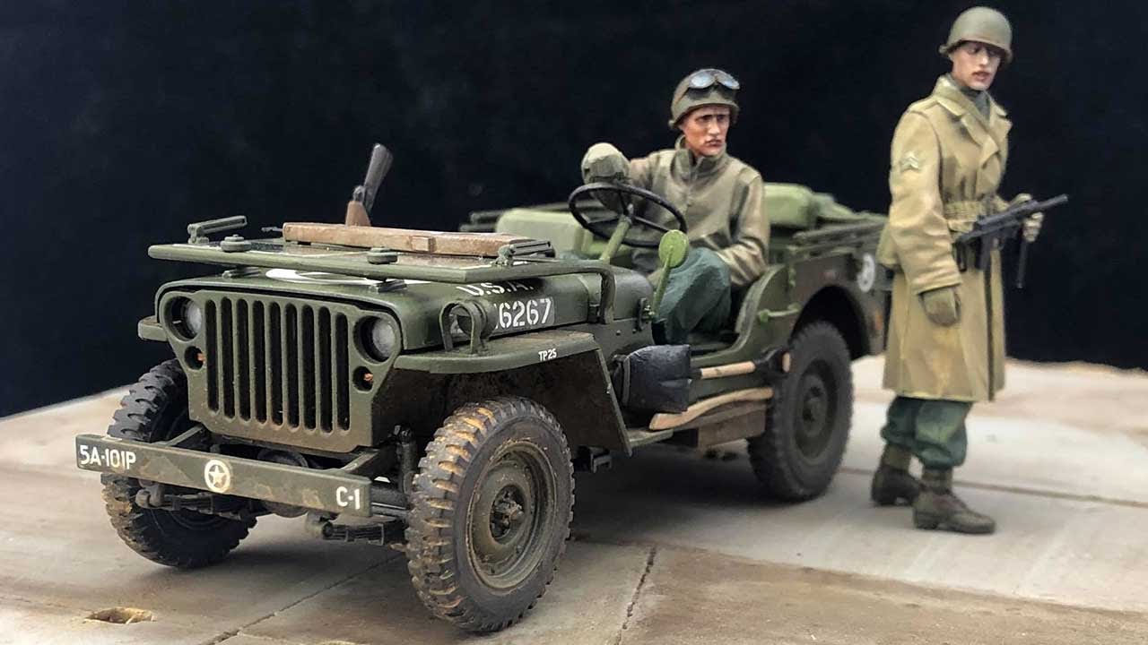 Jeep Willis MB 1/4-ton truck, Tamiya 1:35 in 4k