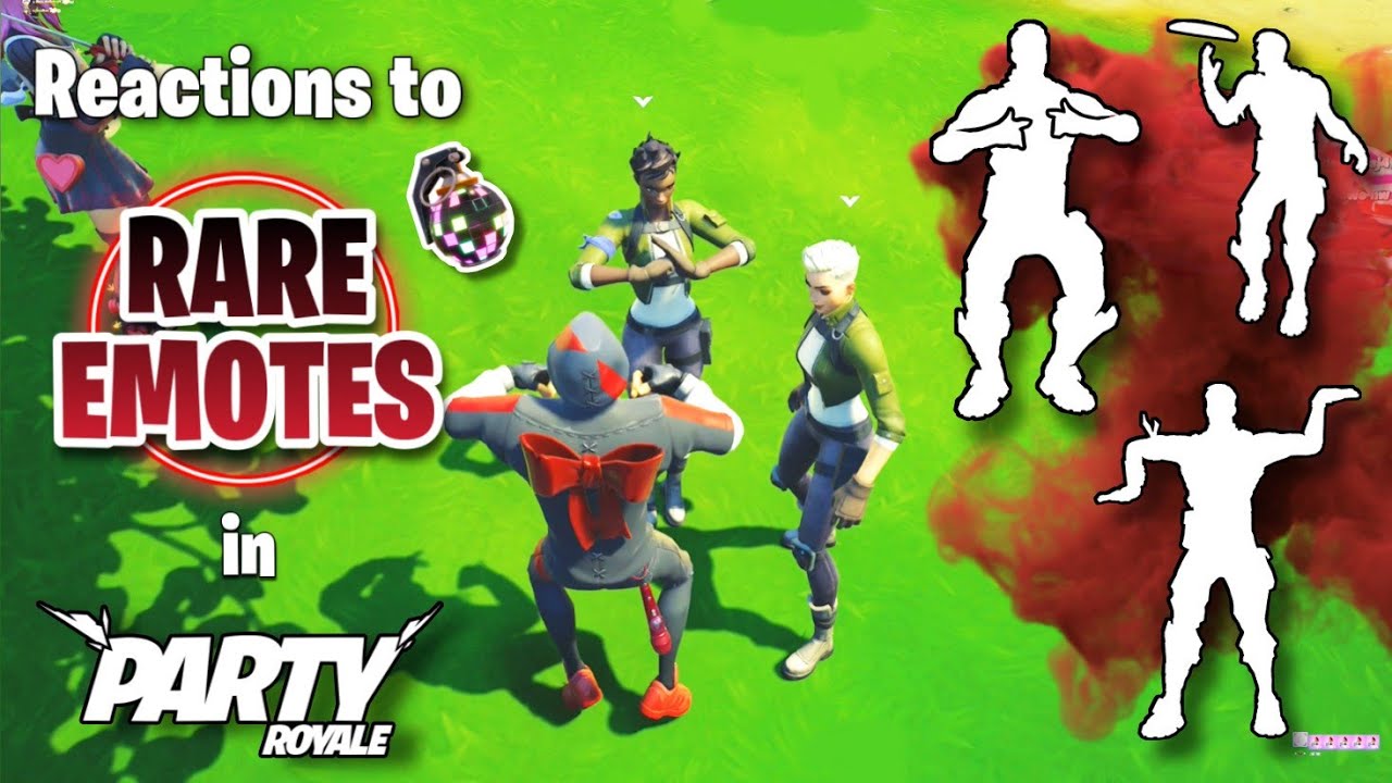 Reactions to my Rare Emotes in Party Royale 26