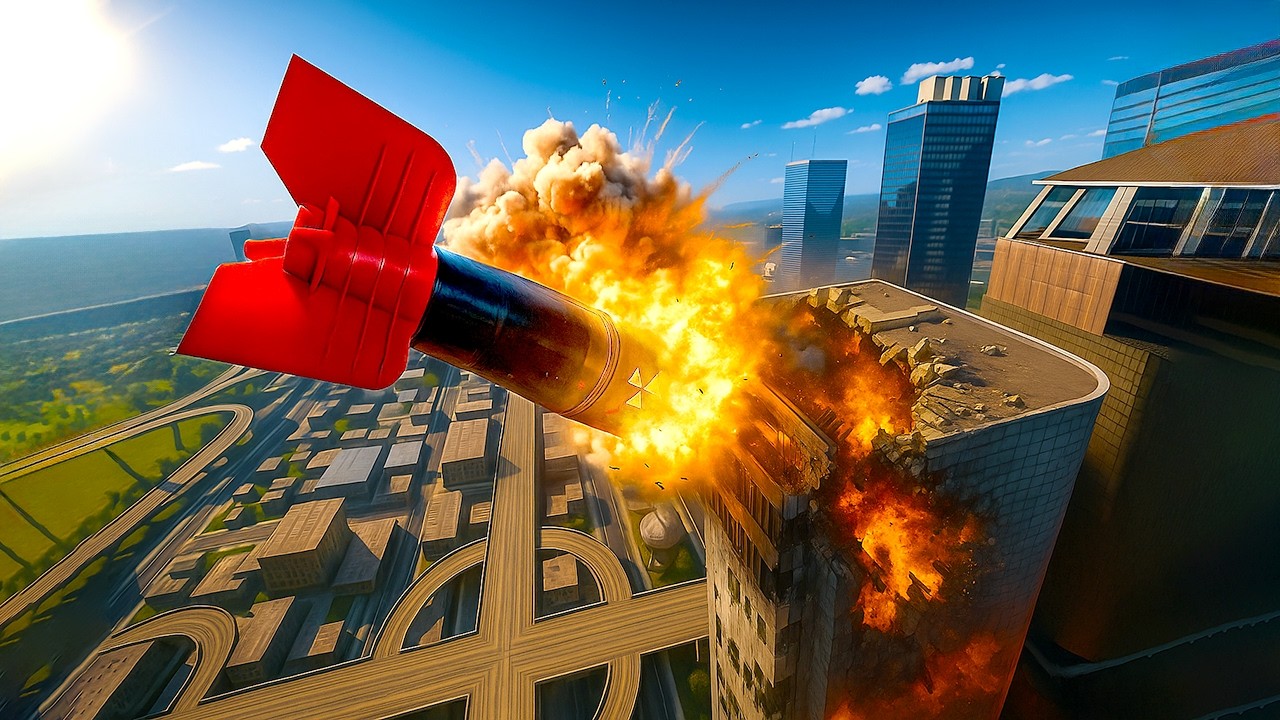 Garry's Mod: Test the most dangerous nuclear bombs on the city.