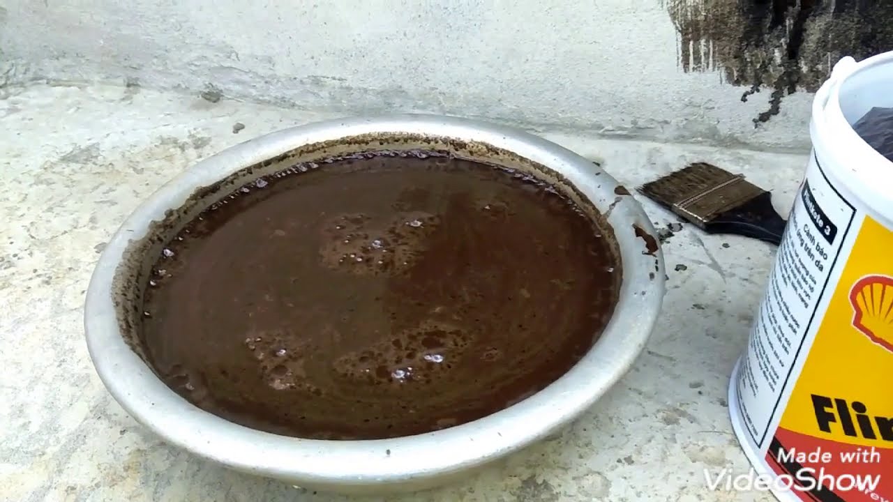 Hướng dẫn sơn chống thấm hồ c&aacute; Koi bằng sơn flintkote No.3