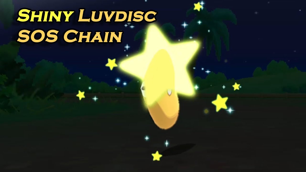 [Live] Shiny Luvdisc in Pokemon Ultra Moon SOS Chain