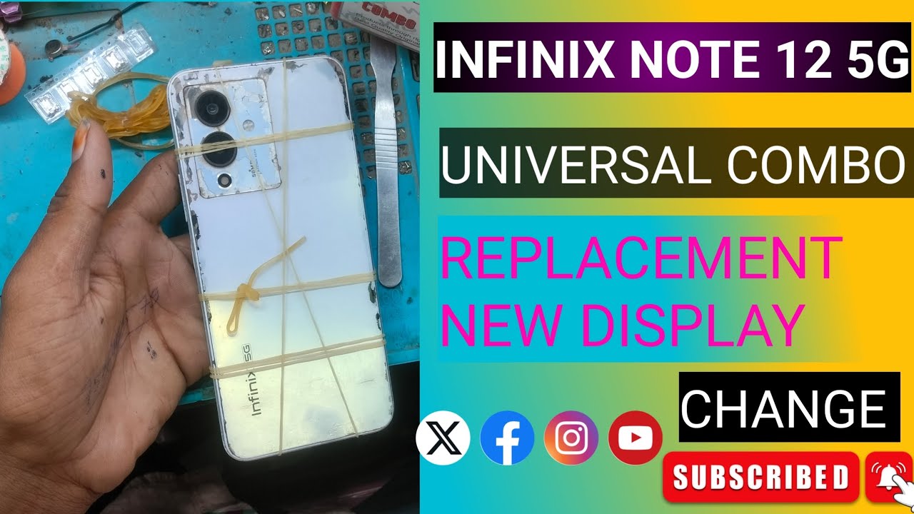 Infinix note 12 5G universal combo/ replacement Screen display change