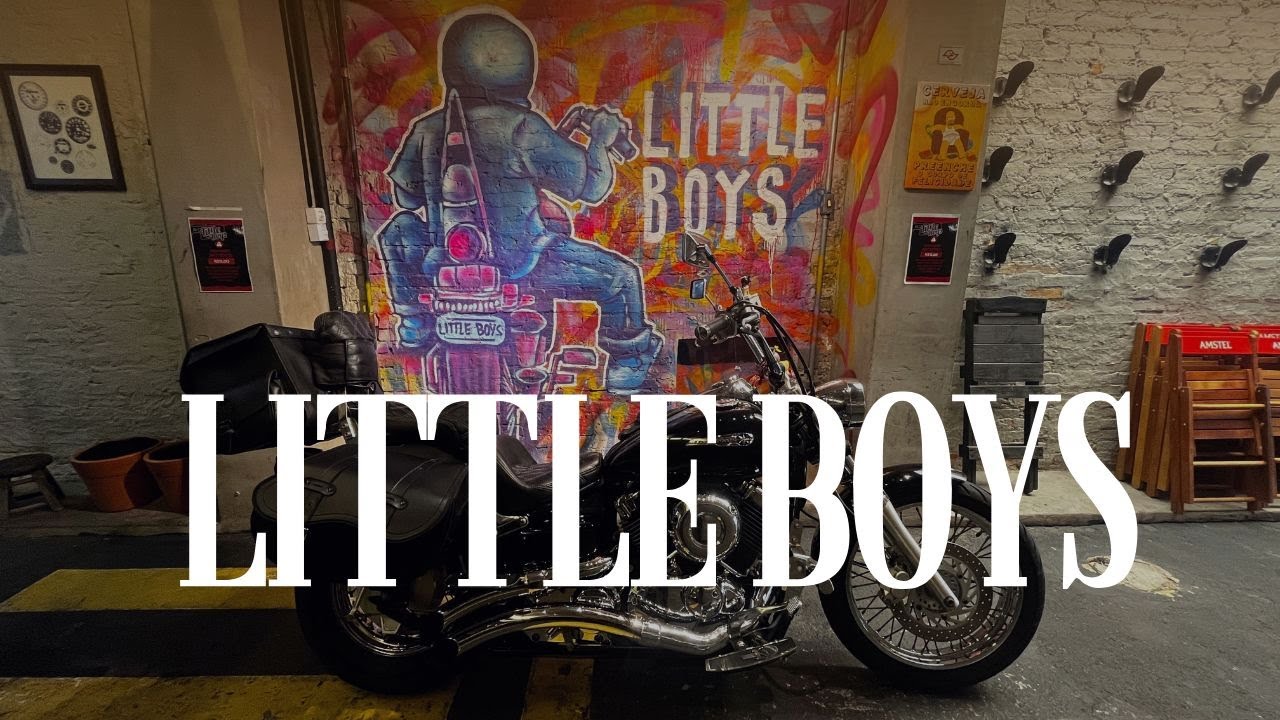 LITTLE BOYS ROCK BAR A CASA DO MOTOCICLISTA #harleydavidson #moto  #forcacustom  #royalenfield  #RE