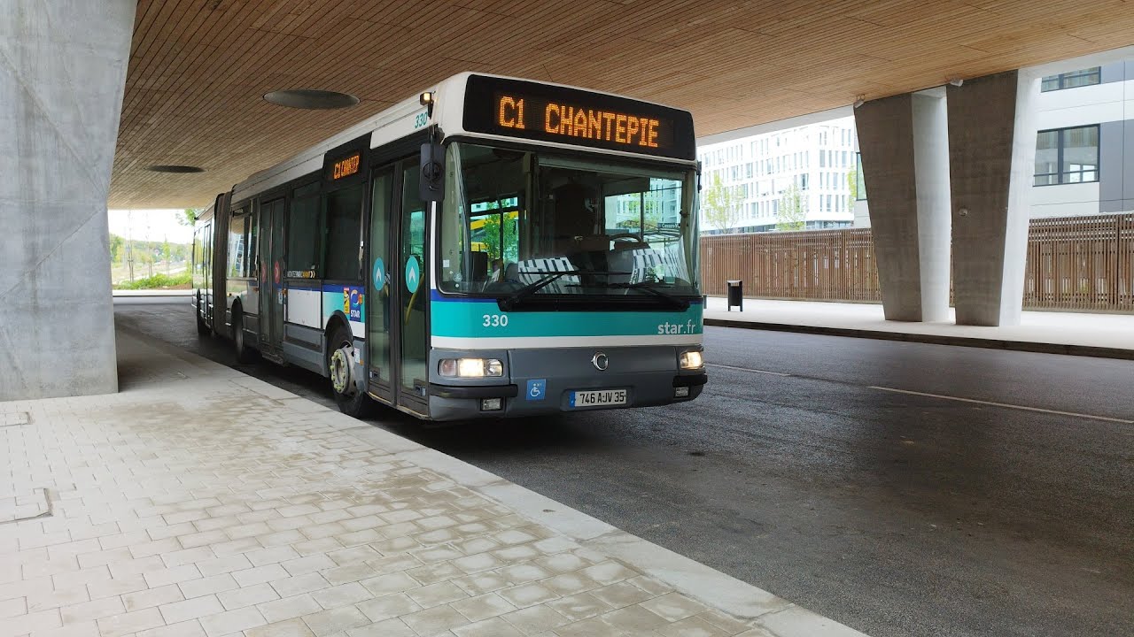 Bus - Irisbus Agora L n°330 Ligne C1 entre Cesson-Viasilva et République