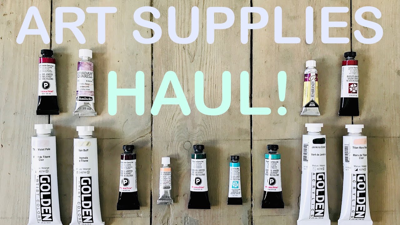 ART SUPPLIES HAUL! ✿ Unboxing an order from Jackson's & swatching watercolours
