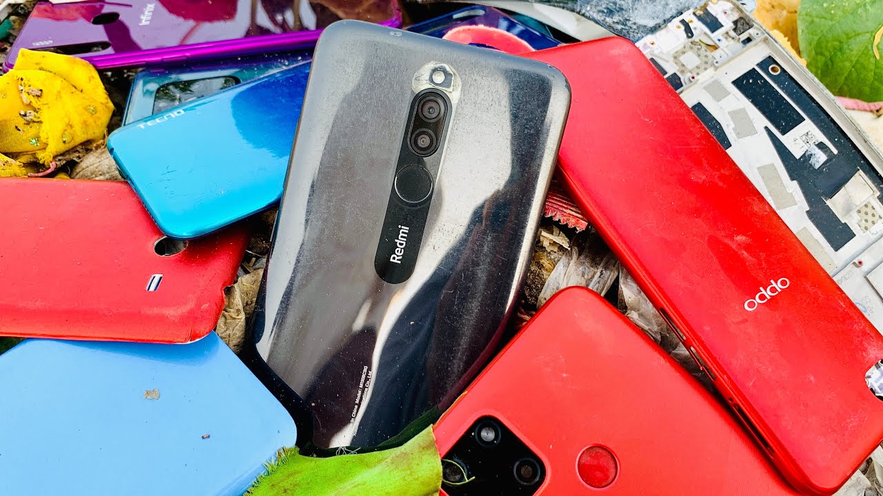 Restoration abandoned destroyed phone found from trash | Restoring Broken Xiaomi Redmi 8 Phone