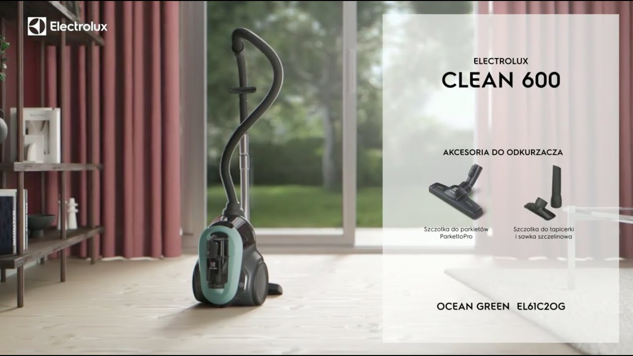 Wygodne i wydajne odkurzanie z odkurzaczem bezworkowym Electrolux Clean 600 |  EL61C2OG