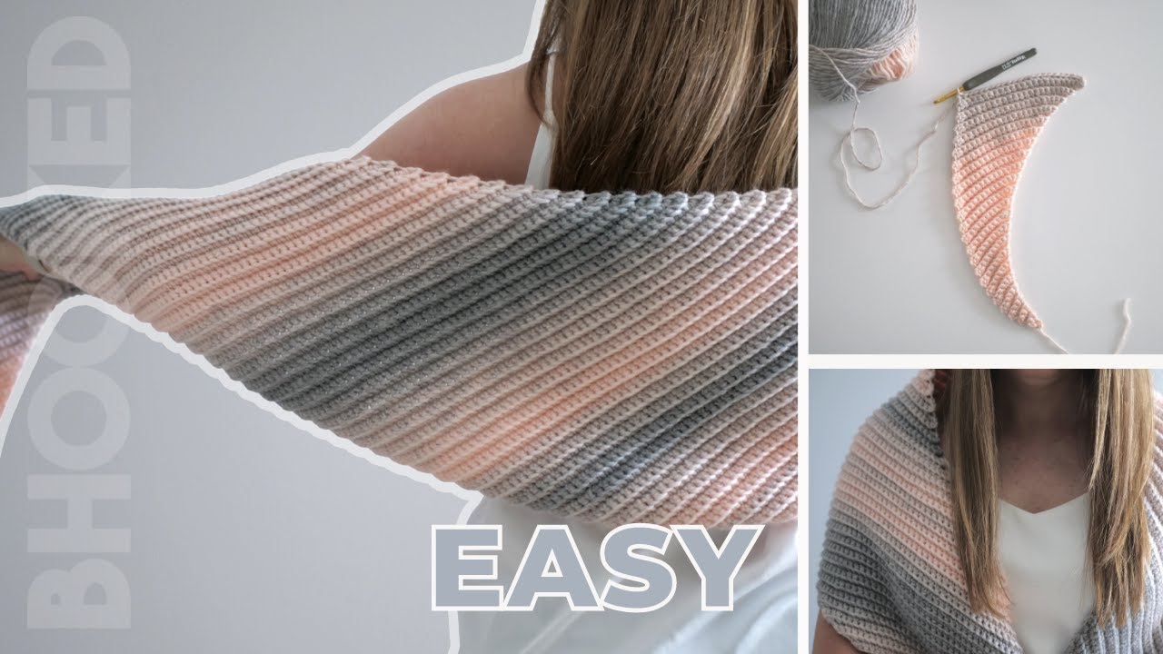 EASY Crochet Shawl - For Beginners Too!