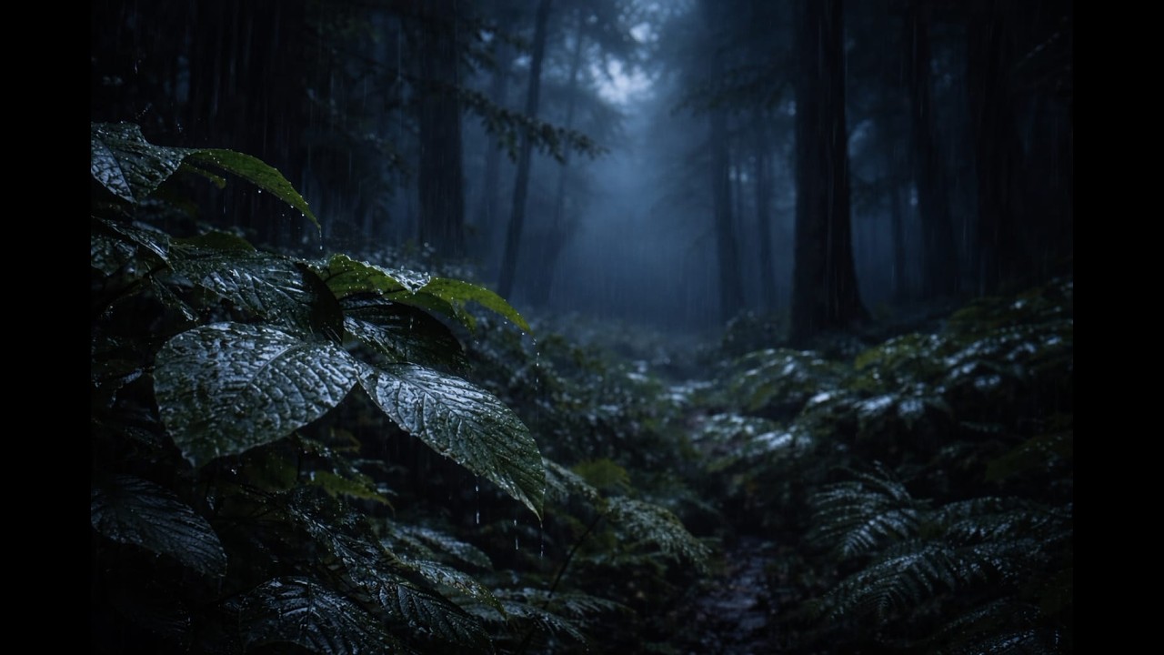 Fall Asleep in a Calm Rainy Forest (10 Hours of Gentle Rain)