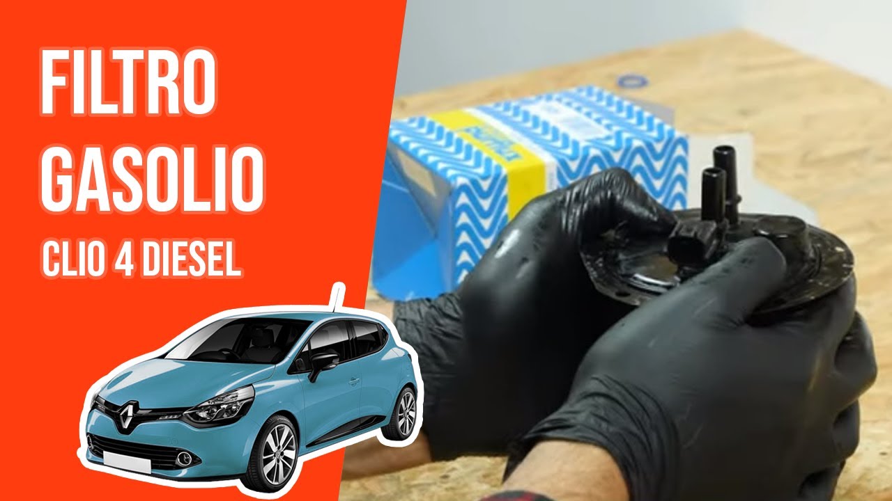Cambio filtro gasolio Clio 4 1.5 dCi ⛽