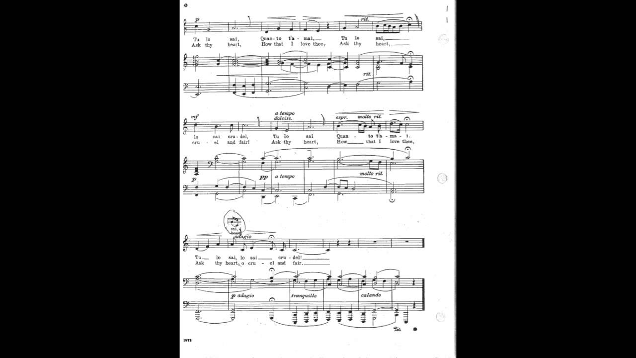 Tu lo sai (Accompaniment Med LOW) - Torelli