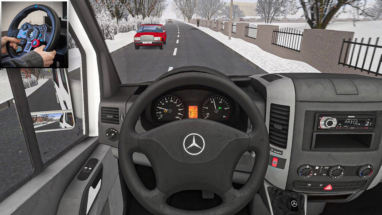 Mercedes-Benz Sprinter W906 | OMSI 2 | Steering Wheel Gameplay
