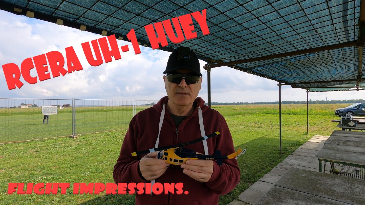 MAIDEN FLIGHT. RCERA. UH-1 HUEY. C032. MICRO HELICOPTER. RC HELICOPTER. HOBBY MODEL.