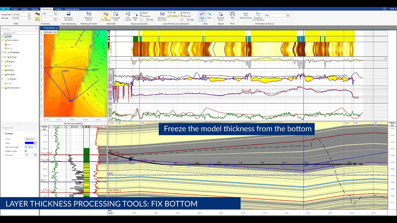 Geonaft: Geosteering a Well