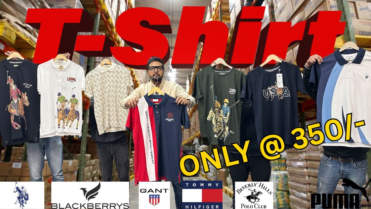 Branded T-Shirts Wholesale Starting ₹350! 😱LatestStock #ombigbrands #BrandedTshirts #TshirtWholesale