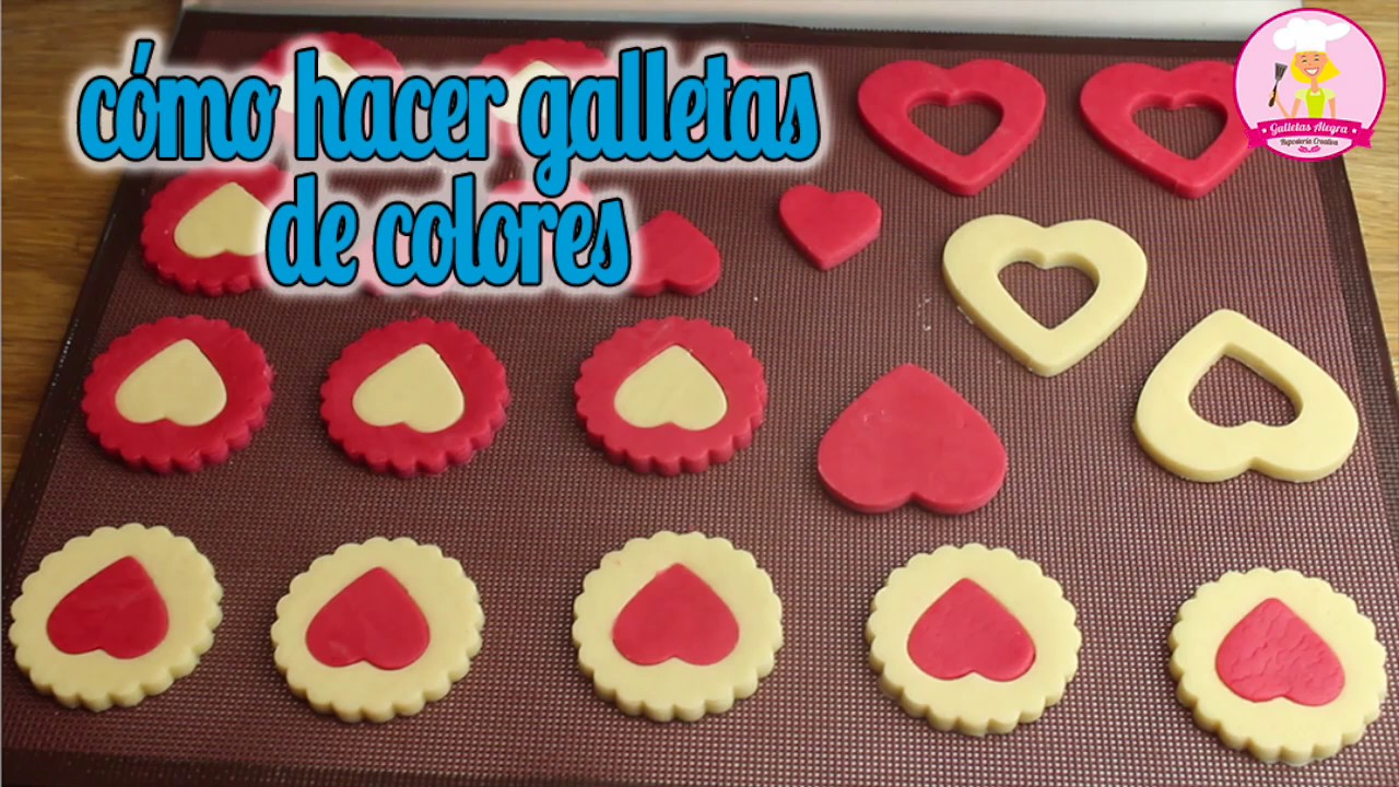 COMO COLOREAR MASA DE GALLETAS ❤️ | SAN VALENTÍN | GALLETAS ALEGRA