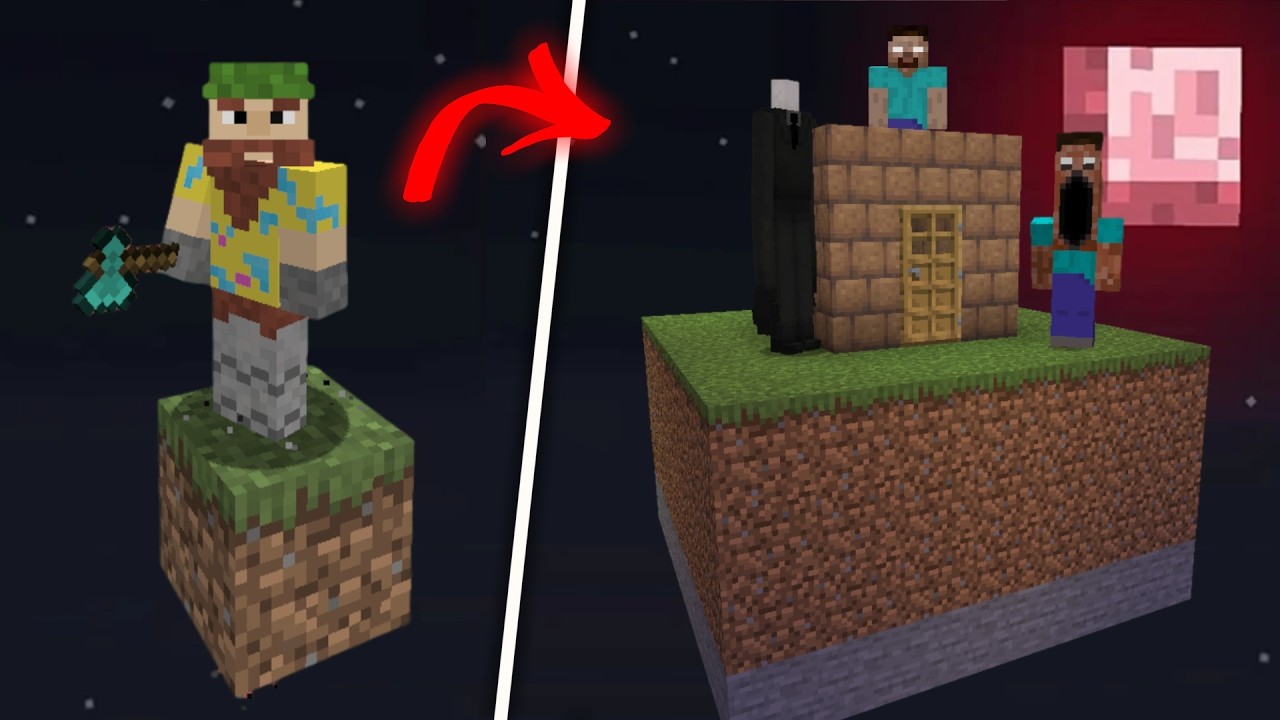Sobrevivo en ONE BLOCK con MODS TERRORIFICOS en Minecraft #3