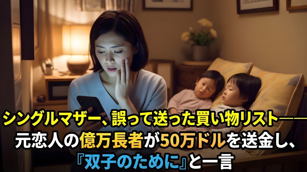 「シングルマザー、誤って送った買い物リスト――元恋人の億万長者が50万ドルを送金し、『双子のために』と一言」