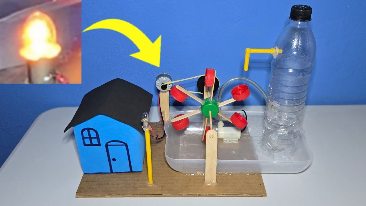 Cómo Hacer Un Generador Hidraulico De Energia Eléctrica | Idea Genial Para Estudiantes
