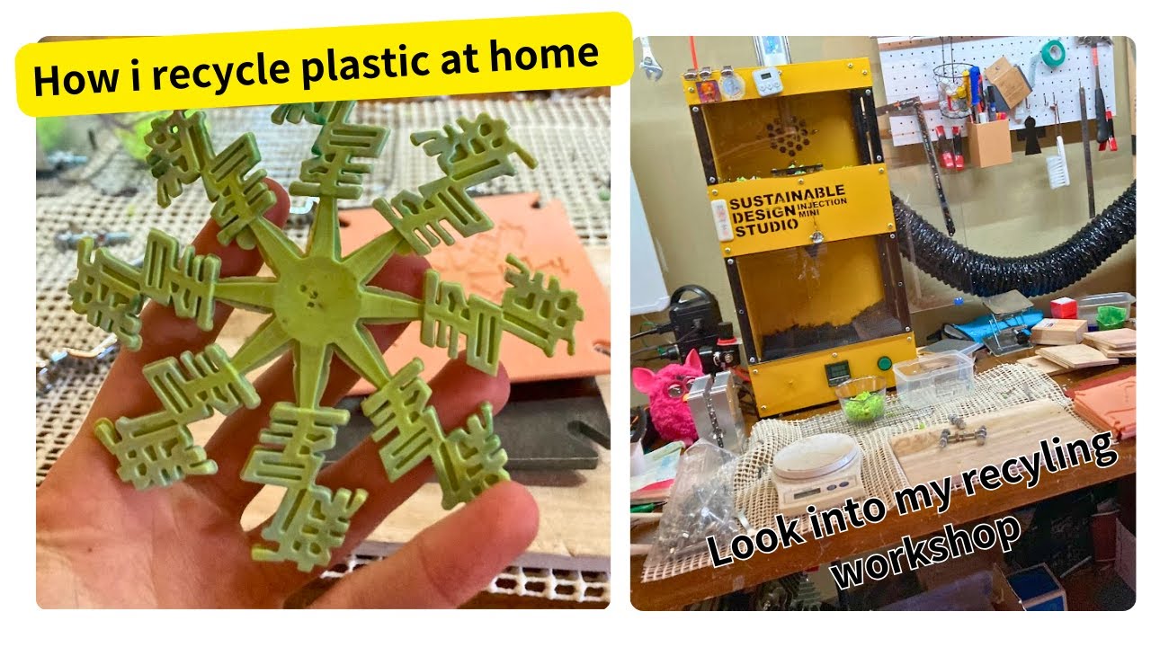 Recyling plastic with custom desgins at home, Into my precious plastic apartment workshop