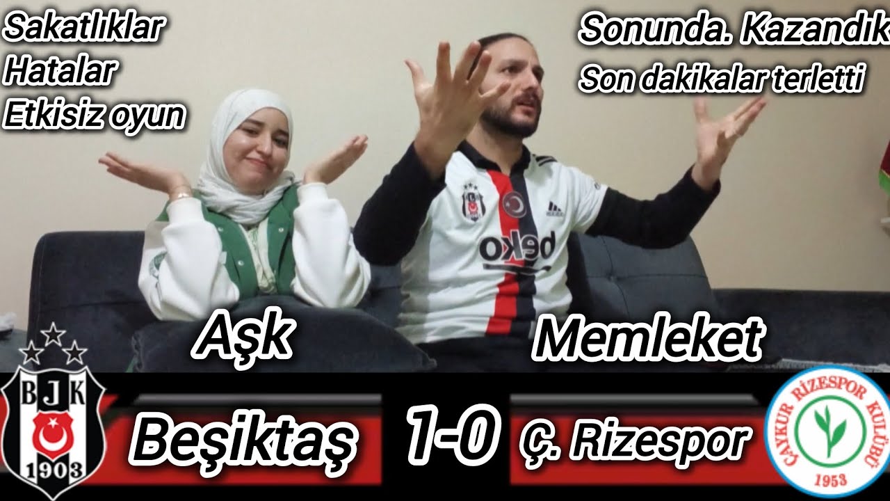 Beşiktaş 1-0 Ç.Rizespor #tepki 