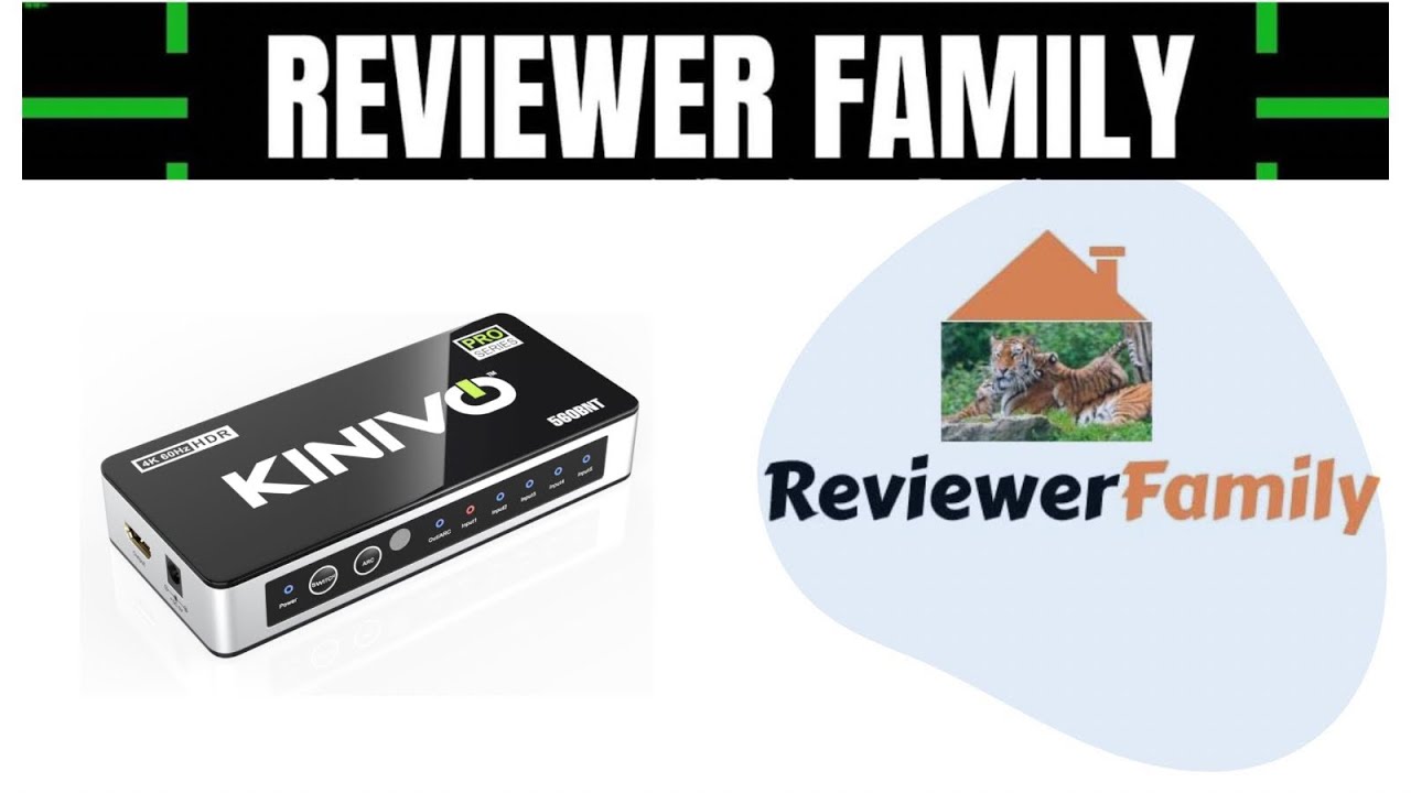 Kinivo HDMI Switch with Audio Extractor 560BNT (5 in 1 Out Hub, Toslink Optical Audio Port)