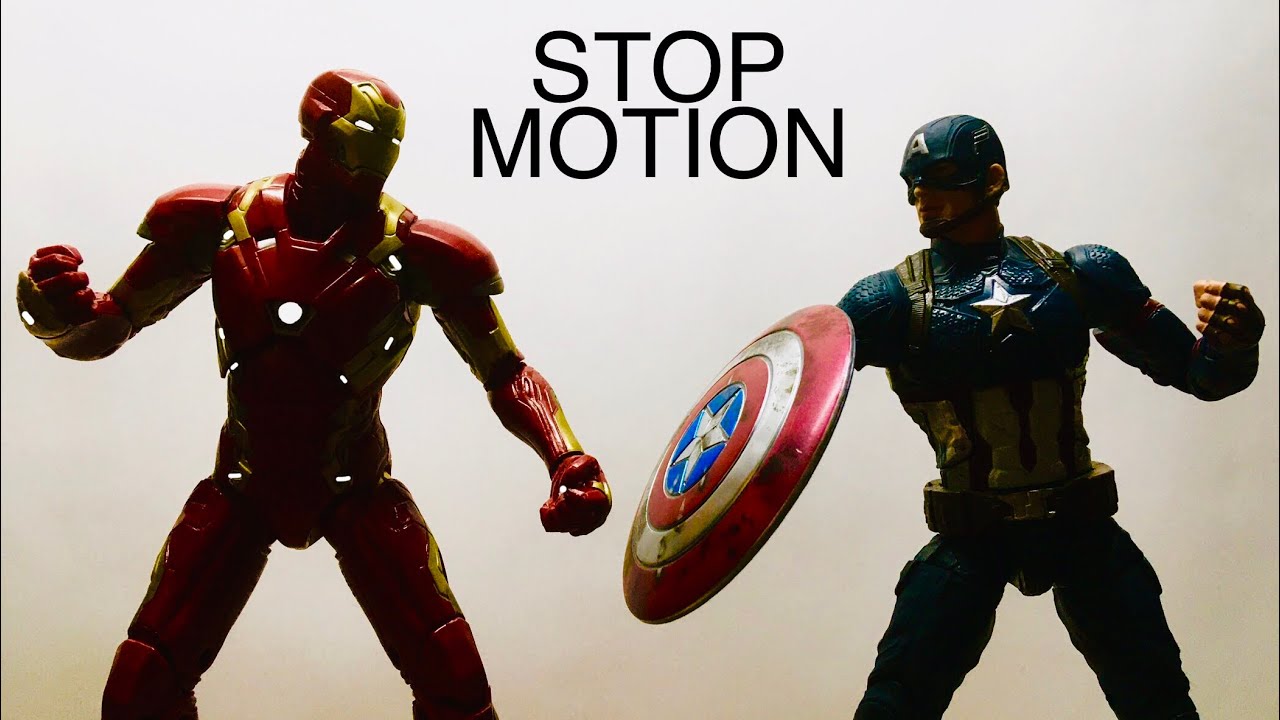 Iron Man vs capitán América l Stop Motion Animation l Civil War