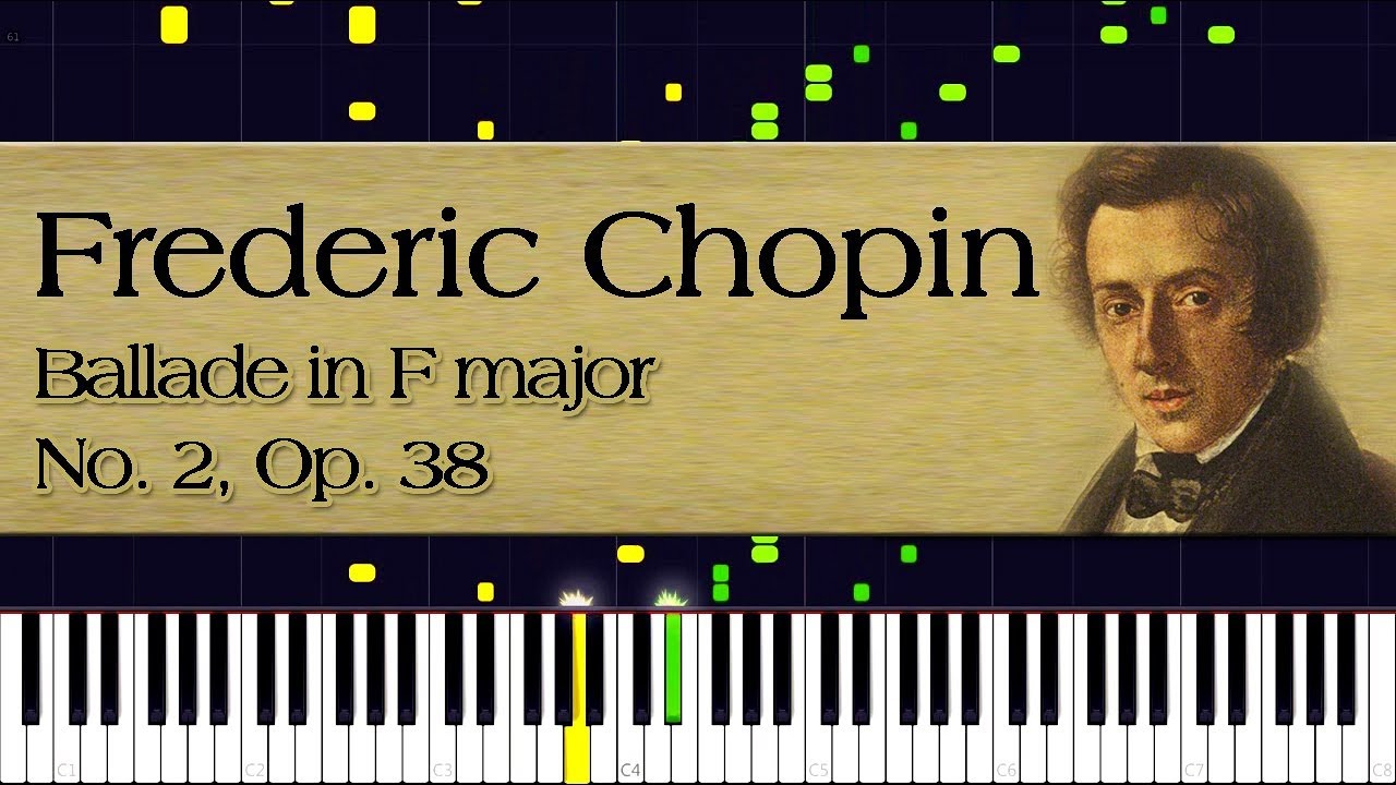 Frederic Chopin - Ballade No. 2 in F major, Op. 38 | Piano Tutorial