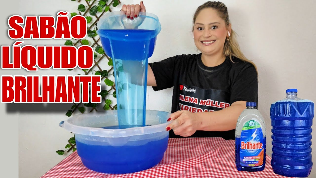 COMO FAZER SABÃO LÍQUIDO CASEIRO CONCENTRADO BRILHANTE