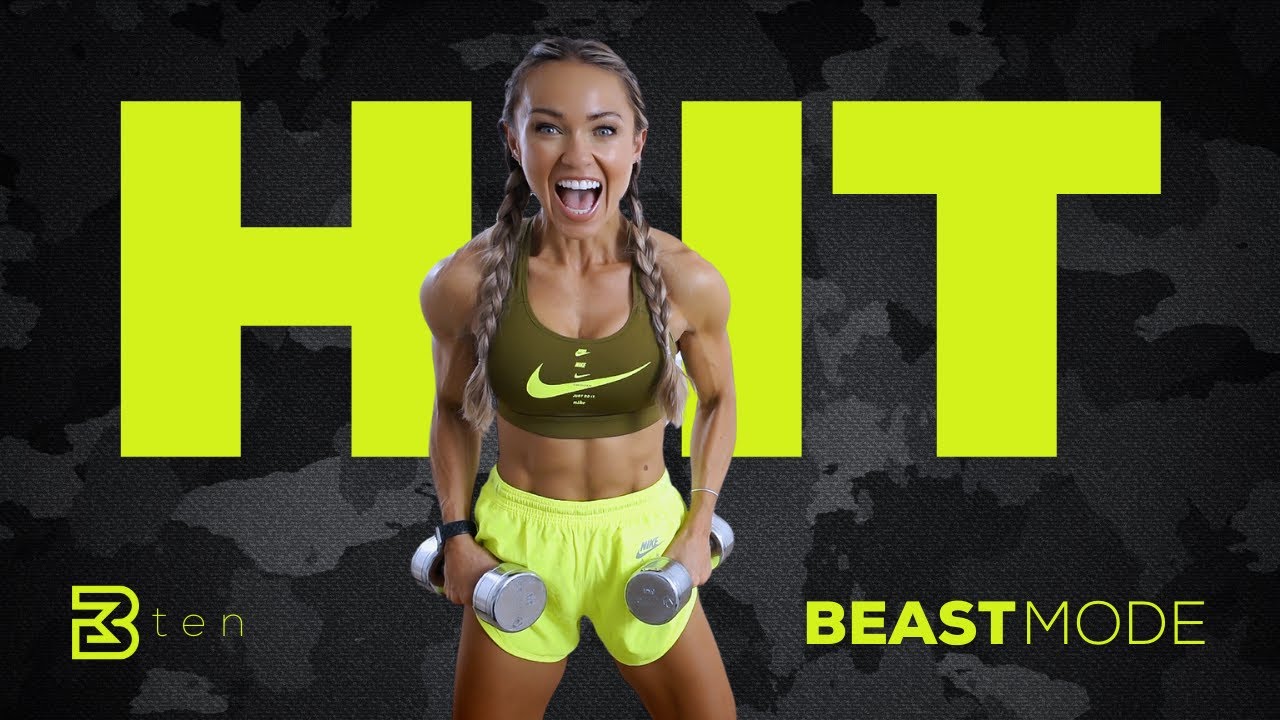 BEASTMODE HIGH INTENSITY — HIIT-тренировка с гантелями | День 10