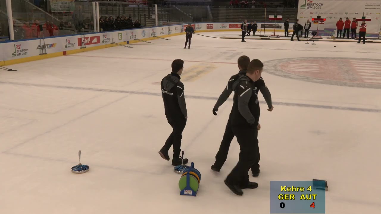 Eisstock WM 2025, Junioren U23 Finale, Deutschland : Österreich