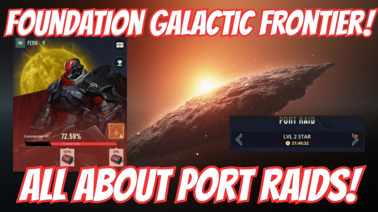 Как совершать рейды на порты в Foundation Galactic Frontier!