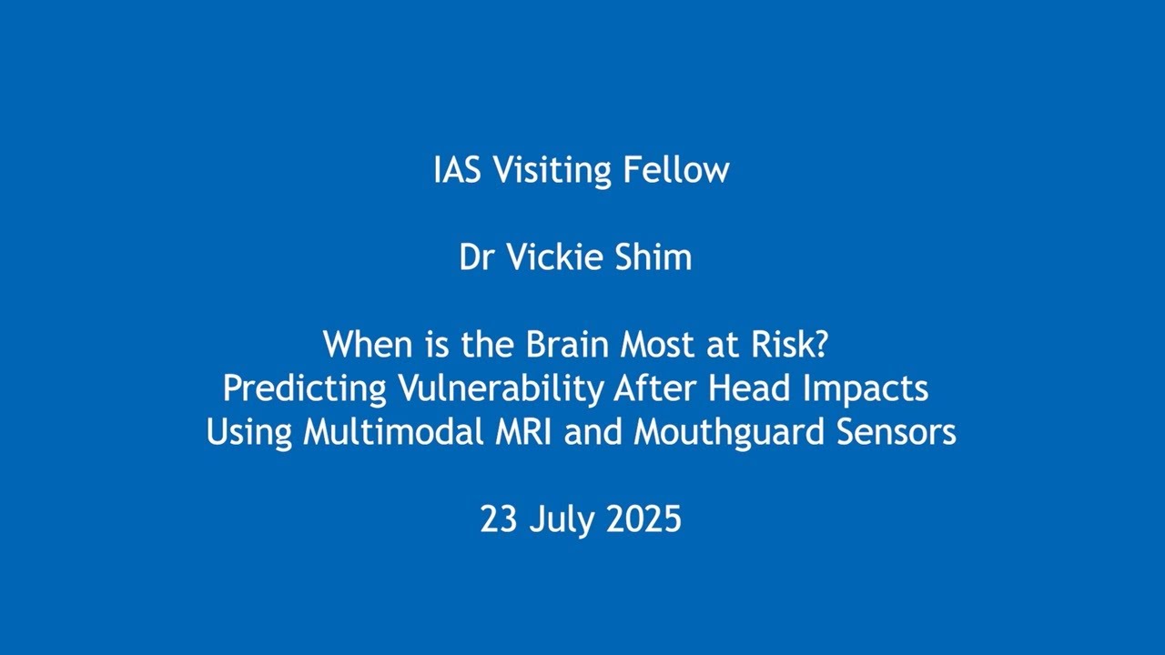 Dr Vickie Shim - When is the Brain Most at Risk? Predicting Vulnerability After Head Impacts Using..