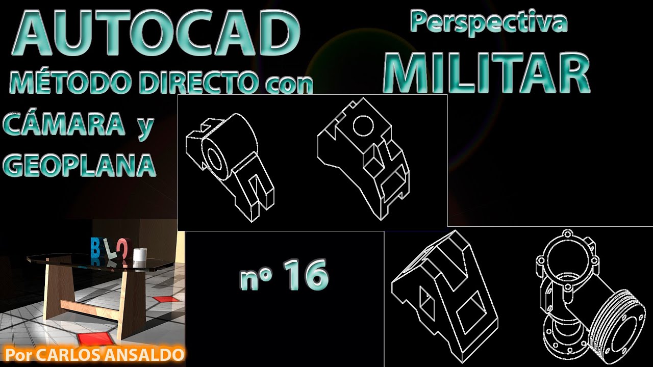 16 - MILITAR de 4 piezas 3D de forma directa con CÁMARA y GEOPLANA