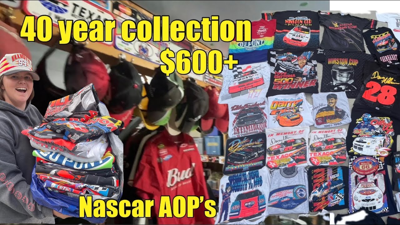 Buying 40 year Collection of VINTAGE NASCAR TSHIRTS! $600+ AOP&rsquo;s, DEADSTOCK & Rare pieces!