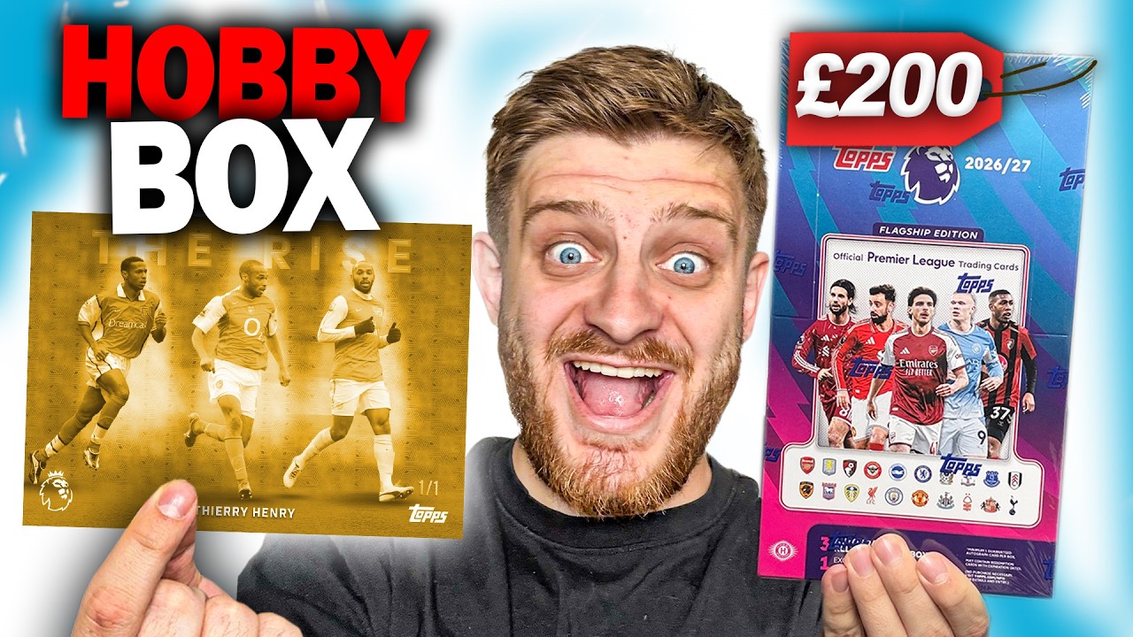Открываю НОВЫЙ HOBBY BOX от Topps FLAGSHIP PREMIER LEAGUE 2026/27! (Стоимостью &pound;200!)