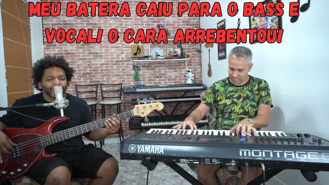 MEU BATERA CAIU PARA O BASS E VOCAL! O CARA ARREBENTOU! MÚSICA: A VERDADEIRA VIDA - CAM 1998.
