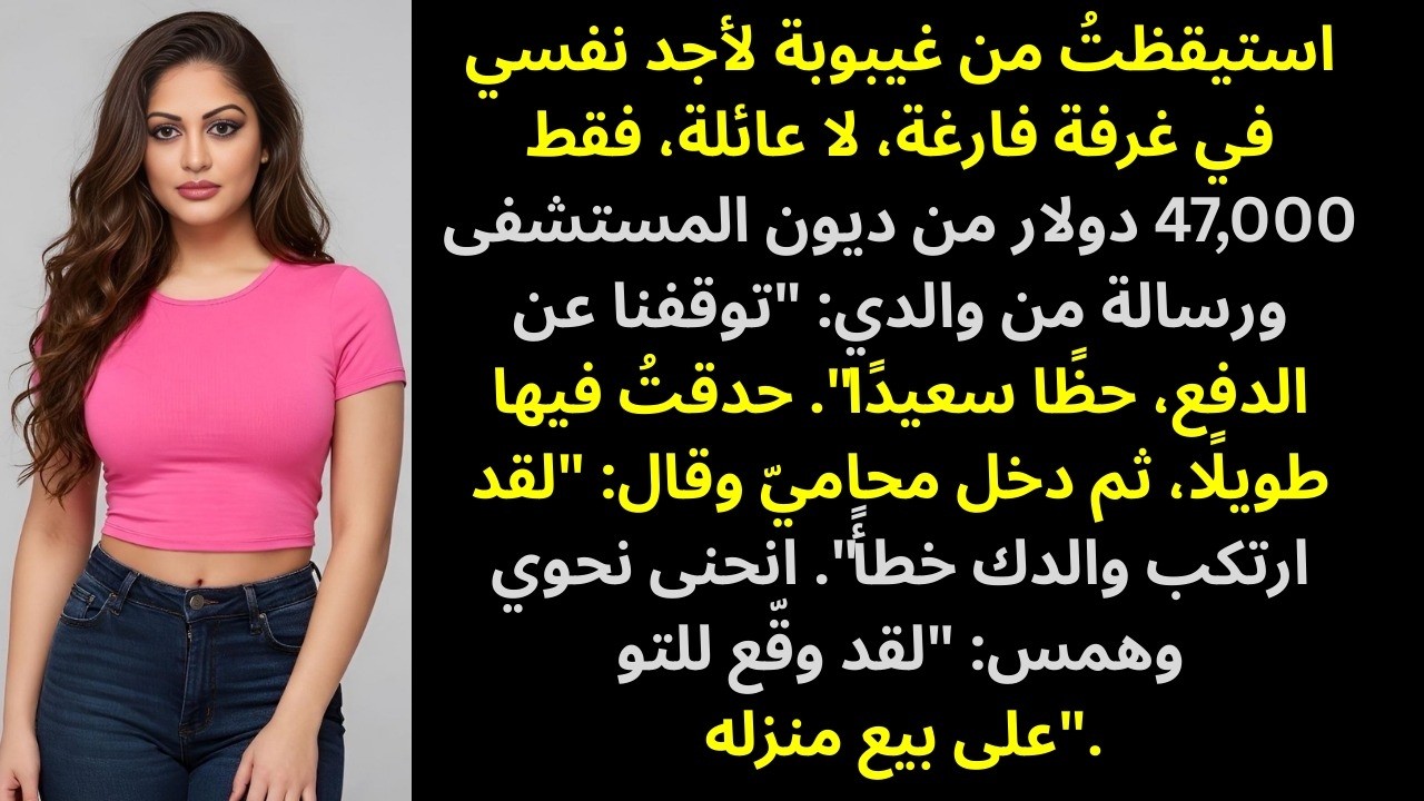 أبي تركني مع دين مستشفى بقيمة 47 ألف دولار بعد ما كنت على وشك الموت… ثم قال المحامي: 