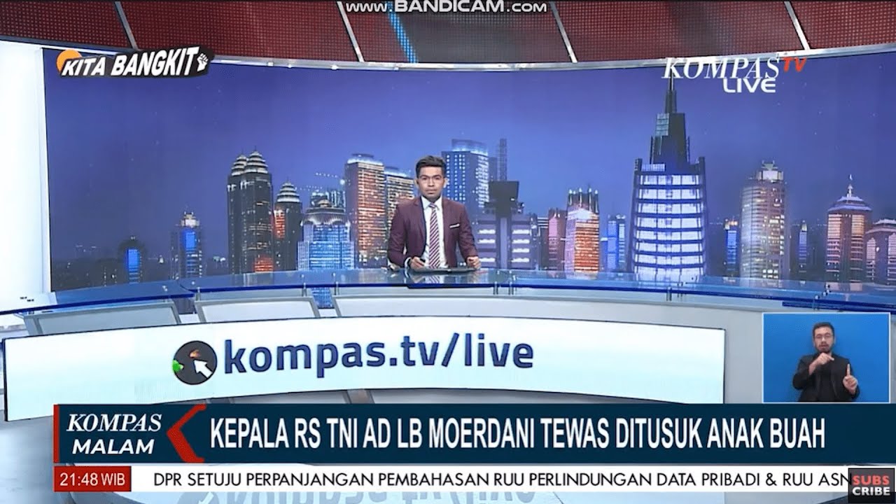 KOMPAS MALAM - Kepala RS TNI LB Moerdani Tewas Ditusuk Anak Buah