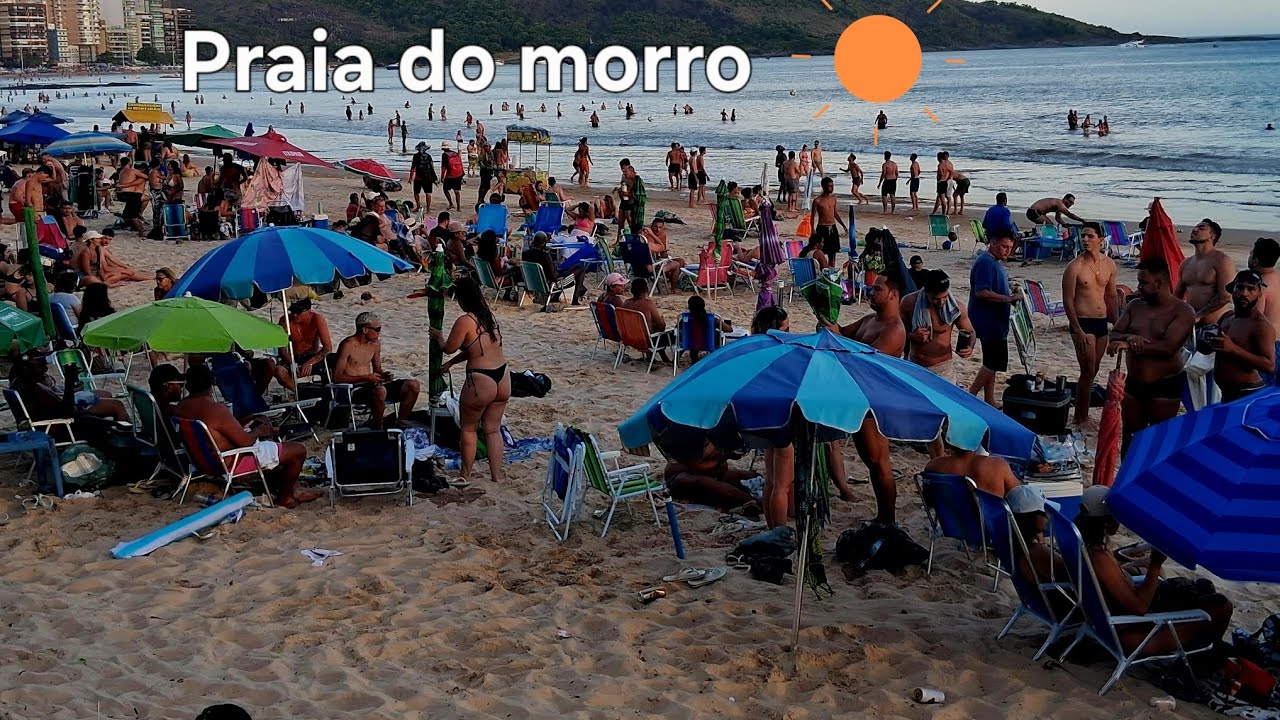 Domingo lotado na praia do morro  18/01/2026