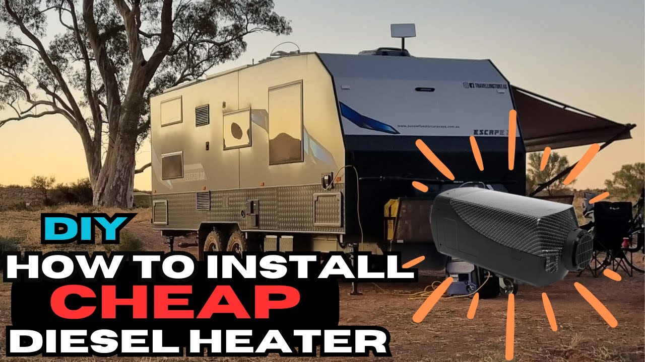 DIY how to INSTALL a caravan DIESEL HEATER || CHEAP ebay DIESEL HEATER