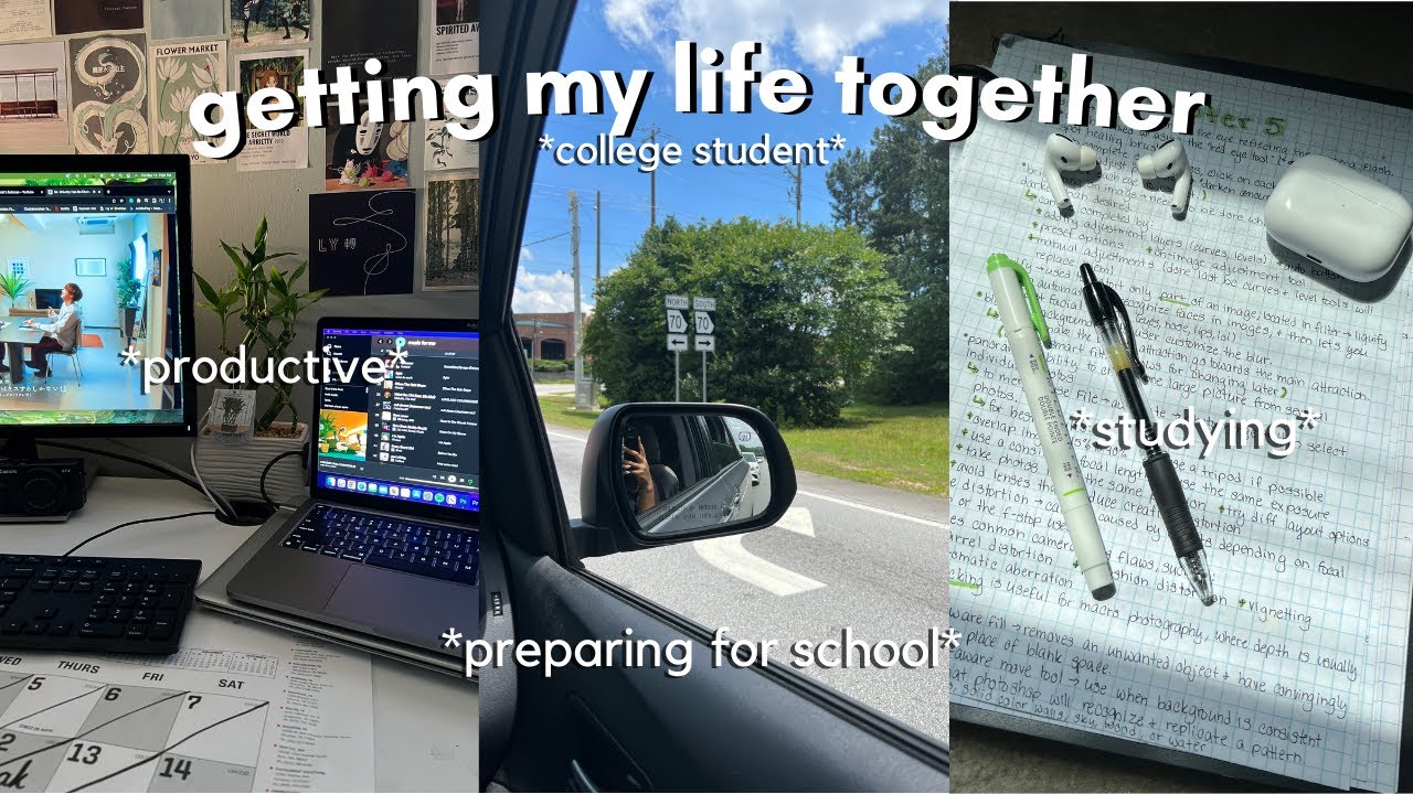 getting my life together | back to school shopping, organizing, studying, mini stationary haul, etc🌿