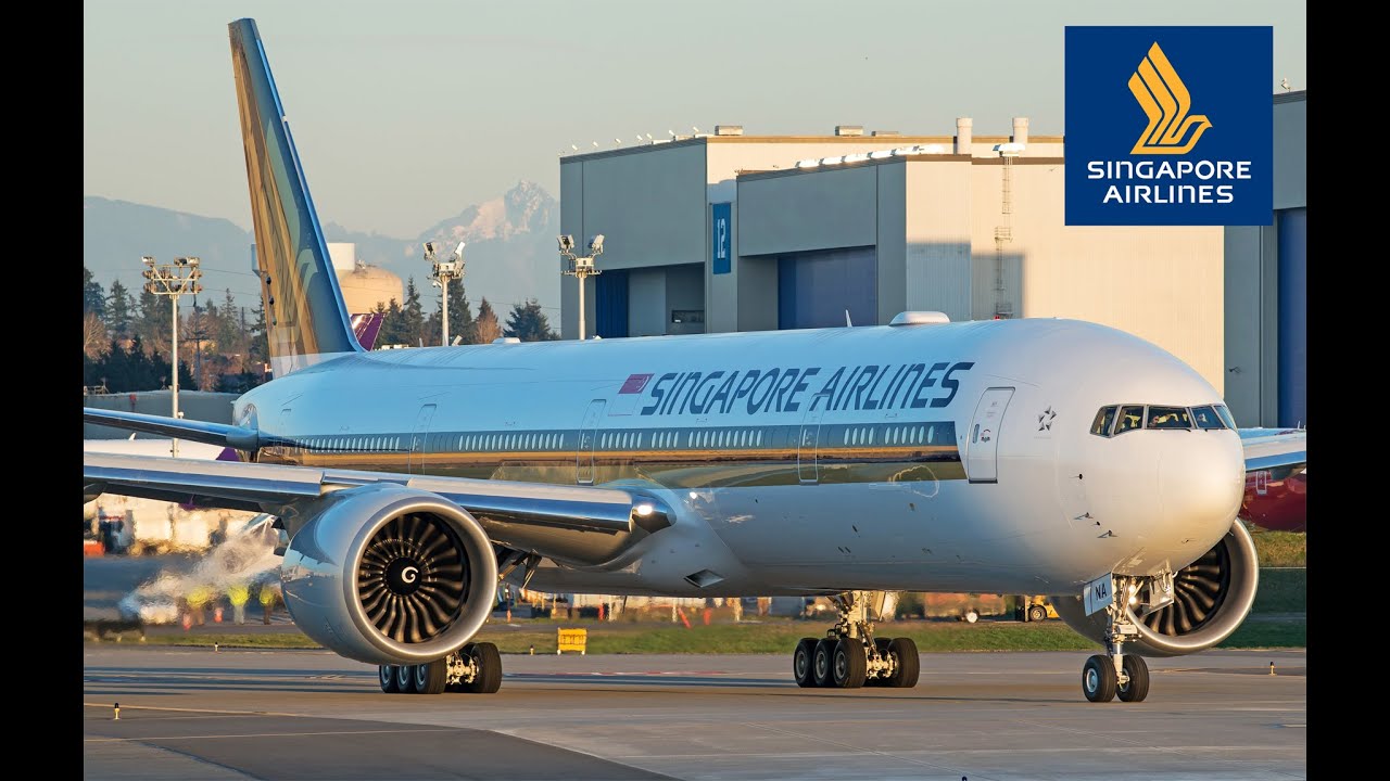 Singapore Airlines Boeing 777-300ER (9V-SNA) delivery-PAE to WSSS/SIN-callsign SIA8877-09Mar15