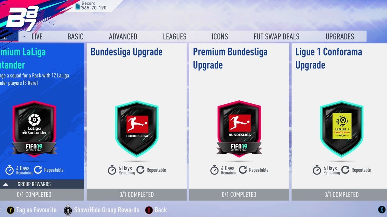 NEW PREMIUM LEAGUE UPGRADE SBCS! | FIFA 19 ULTIMATE TEAM