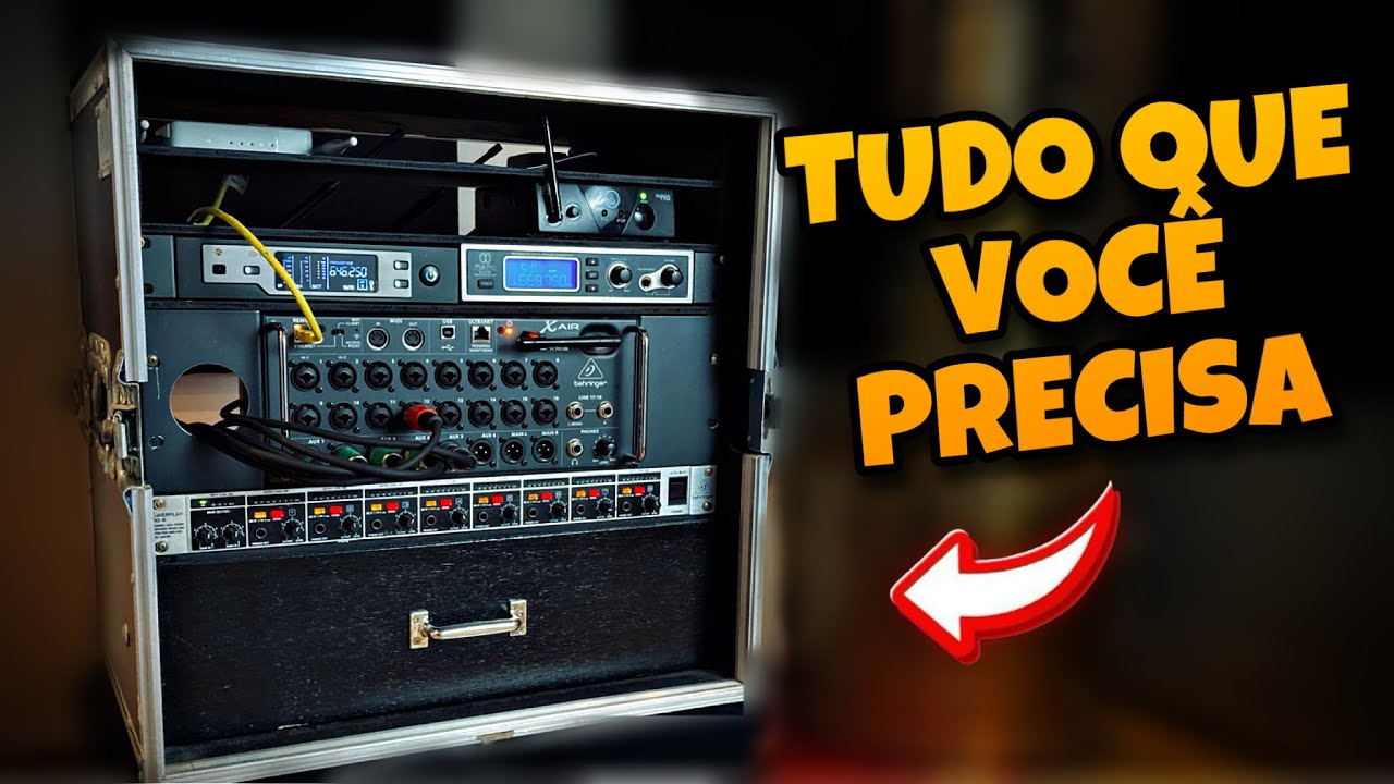 RACK para BANDAS e GRAVAÇÕES* Retorno com Fone, XR18 [IGREJA, SHOW, ESTRADA, PODCAST, HOME STUDIO]