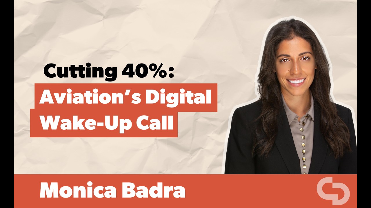 Cutting 40%: Aviation's digital wake-up call | Interview with Monica Badra