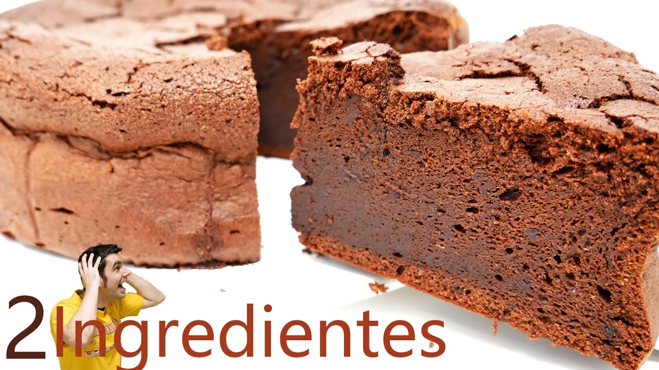 PASTEL de CHOCOLATE con sólo 2 INGREDIENTES 🍫😍🍫(BIZCOCHO con 2 INGREDIENTES) 🍫😍🍫 Receta # 623